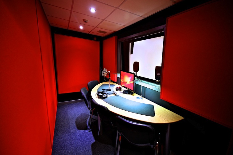 Voice over booth at GoLocalise