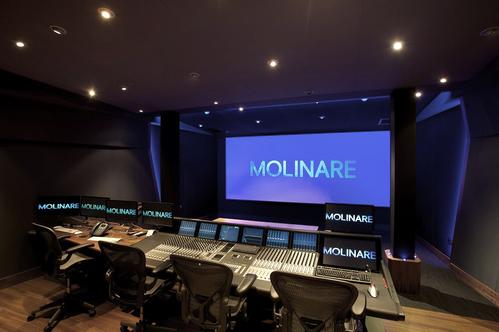 Main Dubbing room at Molinare - Absolute CAD