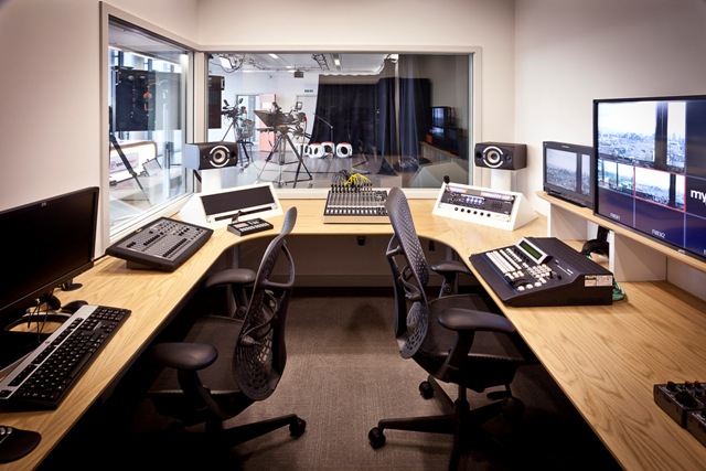 Broadcast control room at MySpace