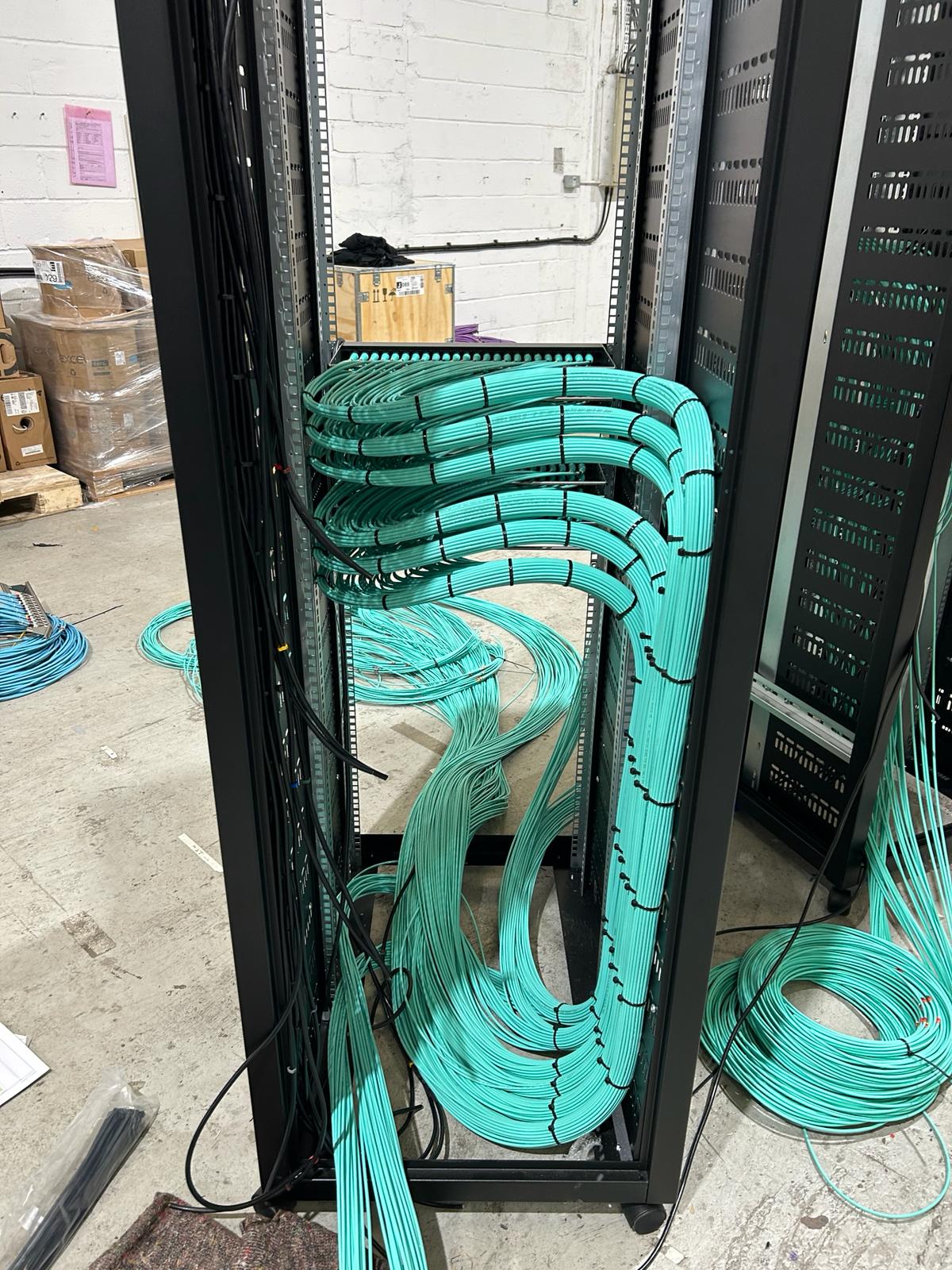 Prefabricating racks off-site 